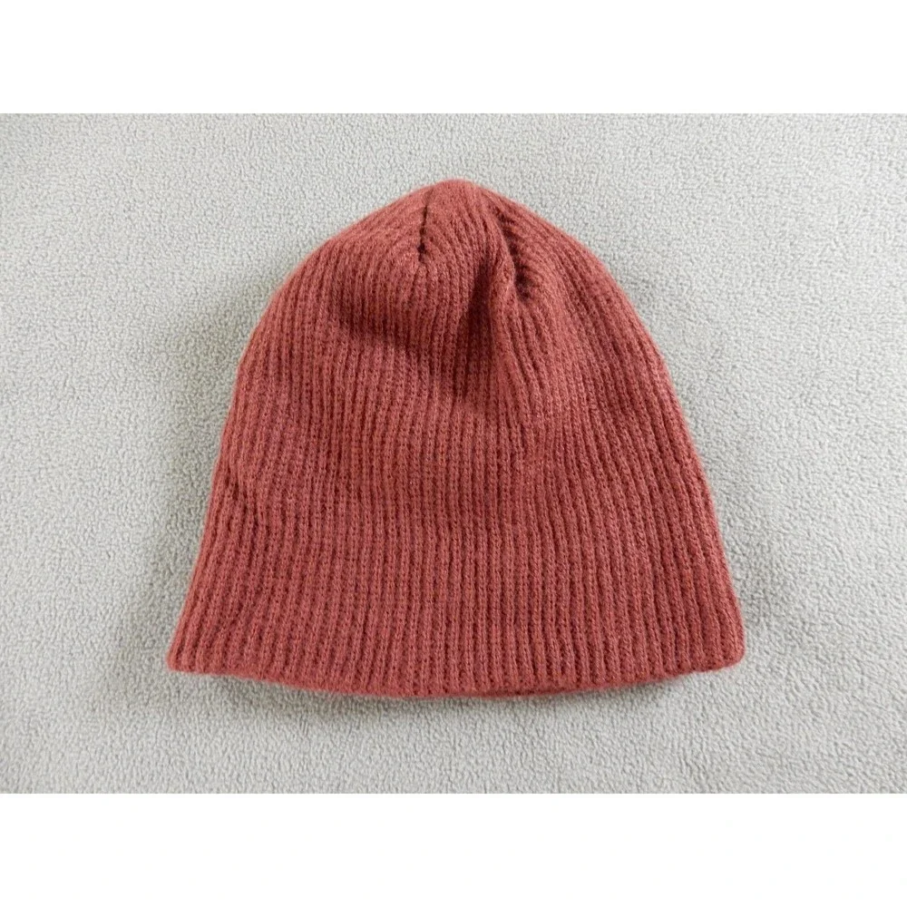 Oakley Beanie Hat Maroon Ribbed Cap Logo Winter Warm Ski Snowboard Skate - Picture 7 of 7